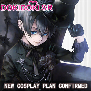 $5 Deposit =10% OFF Coupon  DokiDoki-SR Anime Black Butler Kuroshitsuji Cosplay  Ciel Phantomhive Costume Black Rose