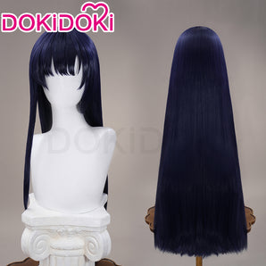 DokiDoki Anime The Dangers In My Heart Cosplay Yamada Anna Wig Long Straight Purple Hair