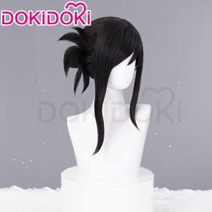 DokiDoki Final Fantasy VII Tifa Lockhart Wig Women Long Black Tied Hair FF ReMark