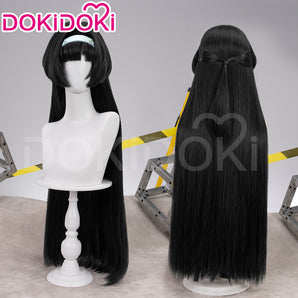 DokiDoki Game Zenless Zone Zero Cosplay Astra Yao Wig Long Straight Black / Green Hair ZZZ