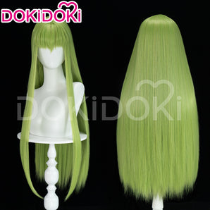 DokiDoki Anime Cosplay Wig Long Green Straight Hair