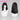 【Ready For Ship】DokiDoki Game Mouthwashing Cosplay Anya Wig Long Straight Black Hair