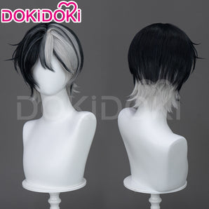 DokiDoki Game Infinity Nikki Cosplay Tan Youyou Wig Short Straight Black White Hair Tanyouyou Tanyoyo