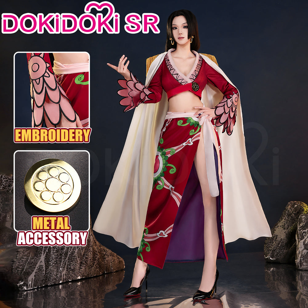 【Ready For Ship】【Size XS-3XL】DokiDoki-SR Anime Cosplay Red Costume White Cloak Women