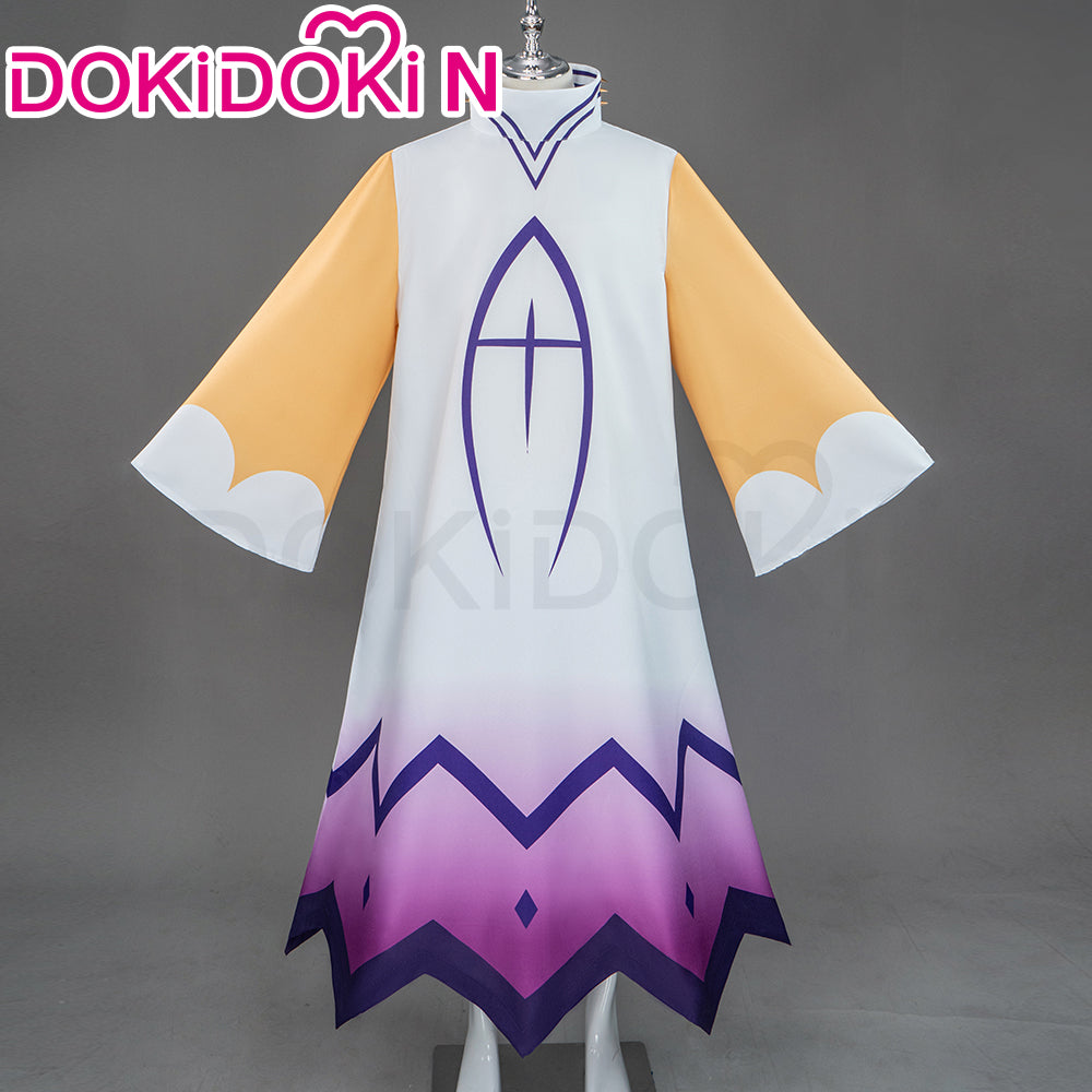 【In Stock】【Size S-2XL】DokiDoki-N Anime Hell Hotel Cosplay Angel Costume  Yellow Sleeves Blue White Outfit