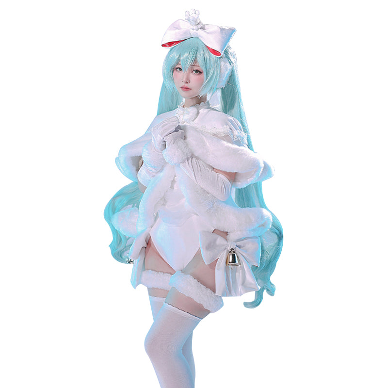 DokiDoki-R Cosplay Costume White Christmas Dress dokidokicosplay DokiDoki-R Cosplay Costume White Christmas Dress dokidokicosplay