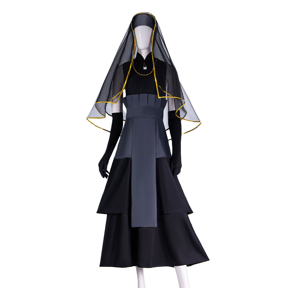 In StockSize S-3XLDokiDoki-N Anime cosplay Girl Black Wedding Dress, X-In Stock In StockSize S-3XLDokiDoki-N Anime cosplay Girl Black Wedding Dress, X-In Stock
