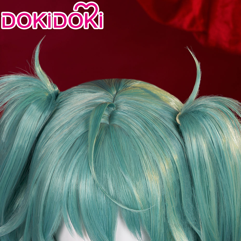 【Ready For Ship】DokiDoki Cosplay Rascal the Raccoon Wig Green Twin Tai ...