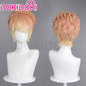 DokiDoki Game Anime Diabolik Lovers Cosplay Shu Sakamaki Wig Short Straight Orange Yellow Hair