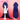 【Partially Ready For Ship】DokiDoki Game Honkai: Star Rail Cosplay Acheron/ Second Form Wig Long Straight Purple/ Grey Gradient Hair/ Tattoo Stickers
