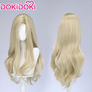 DokiDoki Game PRAGMATA Cosplay Diana Wig Long Curly Blonde Hair