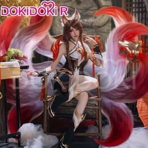 DokiDoki-R Game Fox Cosplay New Skin White Black Red Costume