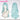 【Ready For Ship】DokiDoki Game BanG Dream! Girls Band Party! Cosplay Hikawa Sayo Wig Long Curly Light Teal Hair Roselia