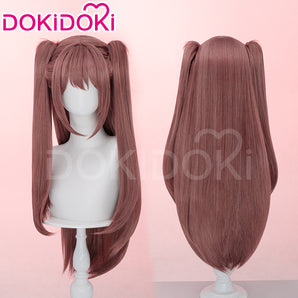 DokiDoki Anime 2.5 Dimensional Seduction Cosplay Tachibana Mikari Wig Long Straight Brown / Purple Pink Gradient Hair