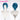 DokiDoki Anime Mashin Eiyuden Wataru Cosplay Kakeru Amabe Wig Blue