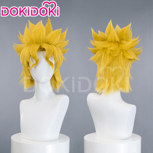 DokiDoki Anime Cosplay Wig Short Yellow Hair
