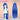 【Ready For Ship】DokiDoki Manga Lucky☆Star Cosplay Izumi Konata Wig Long Straight Blue Hair