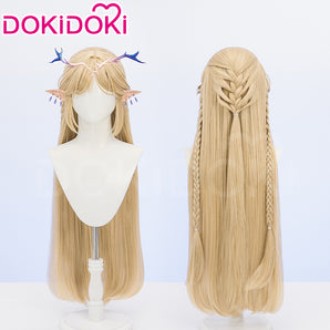 DokiDoki Game Wuthering Waves Cosplay Cartethyia Wig Long Straight Blond Hair