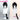 【Ready For Ship】DokiDoki Game Wuthering Waves Cosplay Rover Female Wig Long Straight Black Grey Hair
