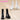 【Partially In Stock】【18 CM】DokiDoki Height Increasing Shoes / Elevator Shoes Martin Boots Black White Invisible Thick-Soled 18CM