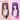 【Ready For Ship】DokiDoki Anime 2.5 Dimensional Seduction Cosplay Tachibana Mikari Wig Long Straight Brown / Purple Pink Gradient Hair