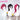 【Partially Ready For Ship】DokiDoki Game Cosplay Cosplay Wig / Earrings / Nose Ring / Tattoo / Goggle Curly Red / Young Version Black-Red / Gradient Color Matching Reverse Warping