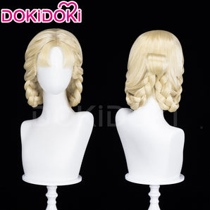 DokiDoki Game Elden Ring Cosplay Rya Wig Long Golden Curly Hair Zorayas