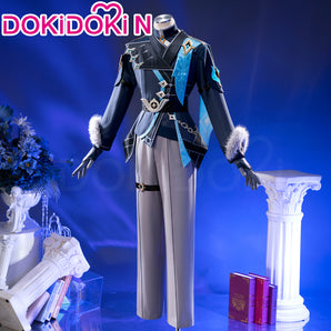 【In Stock】【Size S-3XL】DokiDoki-N Game Genshin Impact Cosplay Traveler Aether Costume Kong Night Hunt in Snow Snezhnaya