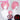 【Ready For Ship】DokiDoki GAME Literature Club Cosplay Natsuki Wig / Hairclip Short Pink Wig  DDLC