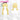 DokiDoki Anime Cosplay Wig Long Curly Yellow Headwear