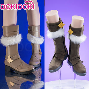 DokiDoki Game Genshin Impact Cosplay Alyosha Shoes Snezhnaya Sudden Snow
