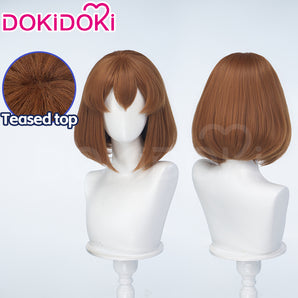 Cat Girl Cosplay Wig Short Straight Brown Hair DokiDoki