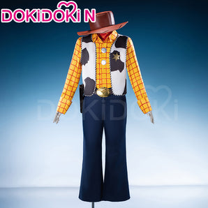 【In Stock】Cowboy Cowgirl Cosplay N Costume Size XS-3XL DokiDoki Yellow Black White Outfit With Hat Halloween