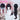【Ready For Ship】DokiDoki Anime Agents of the Four Seasons Cosplay Sakura Himedaka Wig Long Straight Black Red Highlight Hair Ponytail Guard of Spring