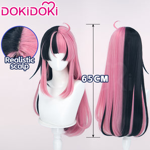 【Ready For Ship】DokiDoki Anime BanG Dream! Cosplay Sengoku Yuno Wig Long Straight Black Pink Hair Mugendai Mewtype