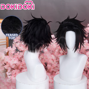 【Ready For Ship】DokiDoki Anime Hell's Paradise: Jigokuraku Cosplay Yamada Asaemon Shugen Wig Short Black Hair