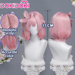 【Ready For Ship】DokiDoki Anime Manga Hell's Paradise: Jigokuraku Cosplay Tao Fa Wig Short Straight Pink Hair Tao Hua