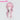 DokiDoki Game Ananta Cosplay Richie Wig Long Straight Pink Gradient Hair Pre Braided
