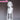DokiDoki Game Ananta Cosplay Taffy Wig Long Straight White Hair Double Ponytails