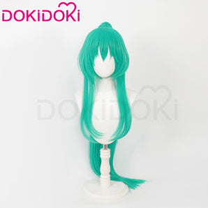 【In Stock】DokiDoki Game Arknights Cosplay Hoshiguma the Breacher Wig Long Straight Green Hair