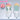 DokiDoki Game Path to Nowhere Cosplay Poffy Wig Short Mint Green Light Yellow Pink Gradient Hair