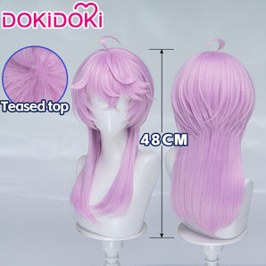 【Ready For Ship】DokiDoki Manga Anime Record of Ragnarok Cosplay Michel Nostradamus Wig Long Pink Hair