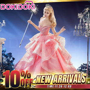 【Size S-3XL】DokiDoki Movie Cosplay Costume Pink Bubble Dress