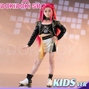 【Kids Version】【Height Fits 110-160cm】【Ready For Ship】【Last Batch】DokiDoki-SR Movie Anime KPOP KILLER Cosplay Costume GOLD SERIES  Children Version