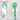 【Ready For Ship】DokiDoki Game Genshin Impact Bai Zhu Cosplay Long Green Curly Wig/ Glasses Baizhu