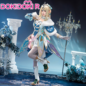 Genshin Impact Cosplay Vesna R Costume Size S-3XL DokiDoki Snezhnaya Sudden Snow