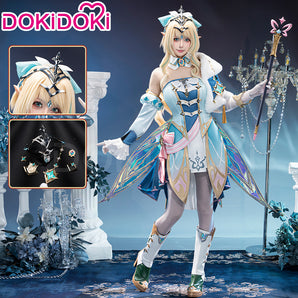 Genshin Impact Cosplay Vesna R Costume Size S-3XL DokiDoki Snezhnaya Sudden Snow