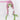 DokiDoki Anime Cosplay Wig Long Pink & Green Hair