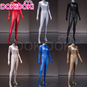 【In Stock】 Cosplay Prop Red / Pink / Purple / Blue/ Black / Brown Five Finger Bodysuit DokiDoki