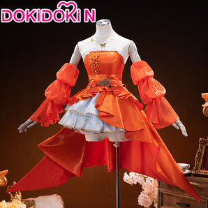 【In Stock】【Size S-2XL】DokiDoki-N Game Genshin Impact Cosplay Yoimiya Costume Resplendent Feast 2.0